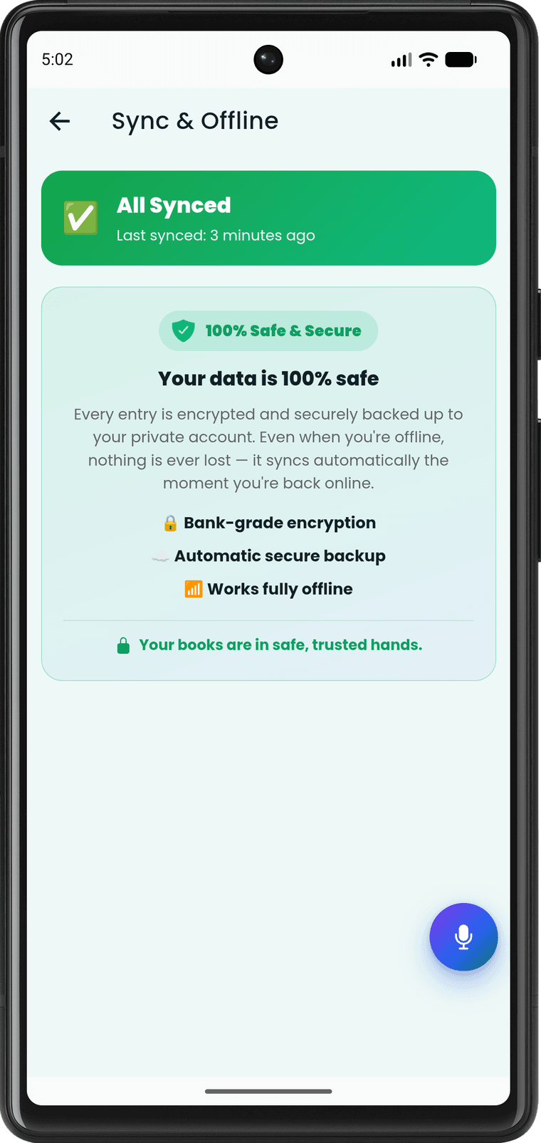 Hissab-Kitaab Android app — Works Offline